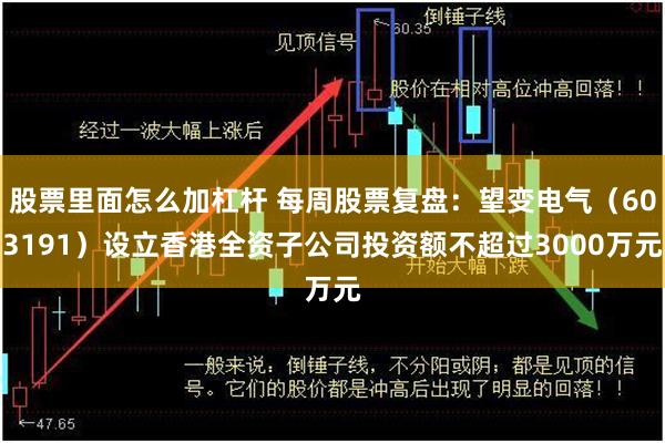 股票里面怎么加杠杆 每周股票复盘：望变电气（603191）设立香港全资子公司投资额不超过3000万元