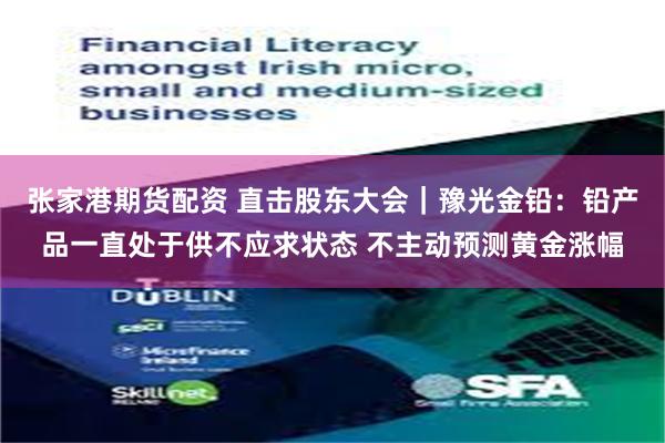 张家港期货配资 直击股东大会｜豫光金铅：铅产品一直处于供不应求状态 不主动预测黄金涨幅