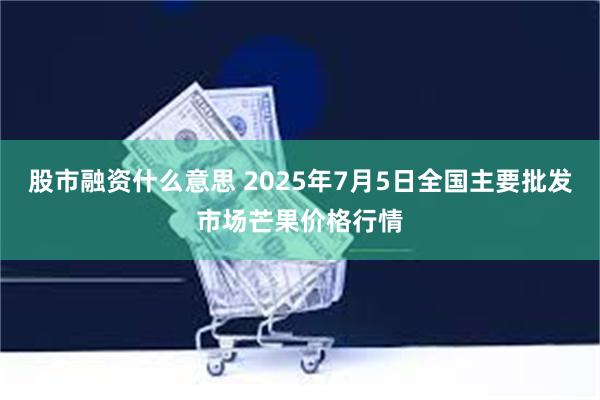 股市融资什么意思 2025年7月5日全国主要批发市场芒果价格行情